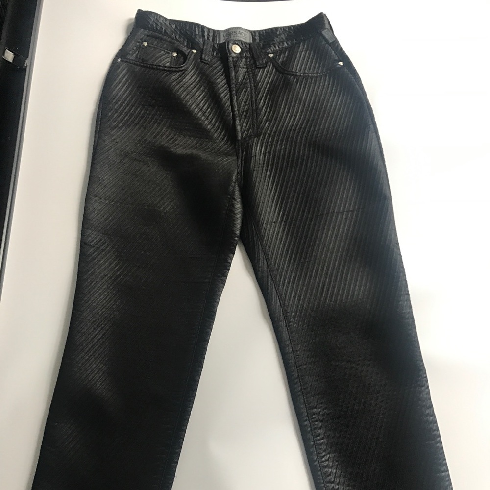 Satin Vintage Versace Jeans with Medusa